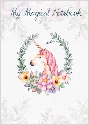 A5 Flyers Prints My Magical Notebook Unicorn